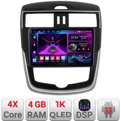 Navigatie Nissan Pulsar 2014-2018 Android radio gps internet 4+64 InCell Display 1K KIT-pulsar+EDT-E209-RK