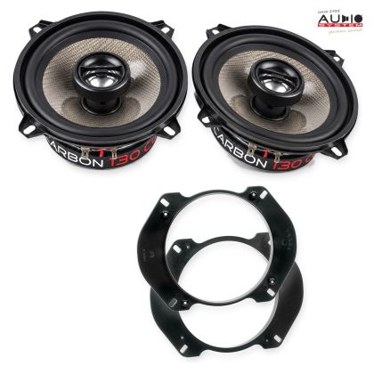 Pachet difuzoare Alfa Romeo Spider 1990-2006 Audio System CARBON coaxiale dedicate uși spate