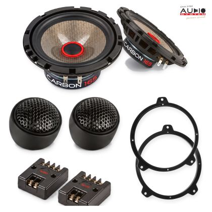 Pachet difuzoare BMW 3er Sedan (E46) 1998-2005 Audio System CARBON componente dedicate uși față