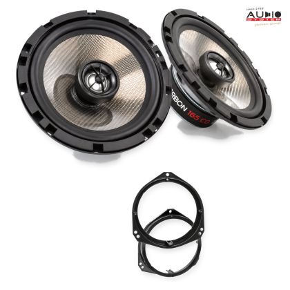 Pachet difuzoare BMW X5 (E53) 2000-2003 Audio System CARBON coaxiale dedicate uși spate