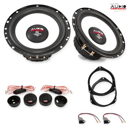 Pachet difuzoare Citroen Jumper (250) 2011-2014 Audio System M-Series componente dedicate uși față