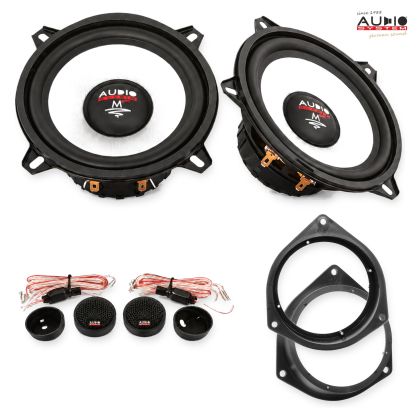 Pachet difuzoare Fiat Fiorino (225) 2008-2015 Audio System M-Series componente dedicate uși față