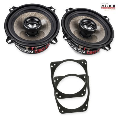 Pachet difuzoare Ford Fiesta (MK3/MK4/MK5) 1989-2001 Audio System CARBON coaxiale dedicate uși spate