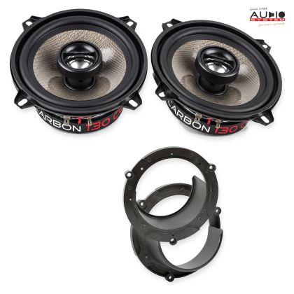 Pachet difuzoare Honda Accord (CN1/CM1) 2003-2006 Audio System CARBON coaxiale dedicate uși spate
