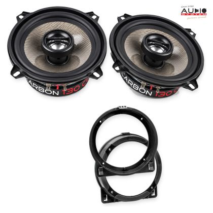 Pachet difuzoare Honda Accord (CN1/CM2) 2003-2006 Audio System CARBON coaxiale dedicate uși spate