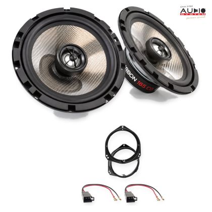 Pachet difuzoare Opel Astra G (T92/T98) 1998-2005 Audio System CARBON coaxiale dedicate uși spate