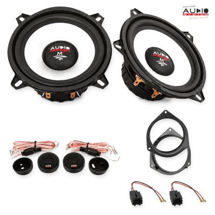 Pachet difuzoare Peugeot Bipper (A) 2007-2015 Audio System M-Series componente dedicate uși față