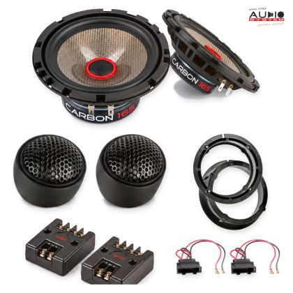 Pachet difuzoare Seat Toledo (1P) 2005-2009 Audio System CARBON componente dedicate uși față