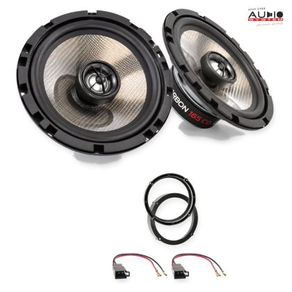 Pachet difuzoare Skoda Octavia I (1U) 1997-2000 Audio System CARBON coaxiale dedicate uși spate