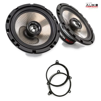Pachet difuzoare Toyota Corolla 2002-2007 Audio System CARBON coaxiale dedicate uși spate