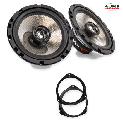 Pachet difuzoare Alfa Romeo Giulia (952) 2016-2023 Audio System CARBON coaxiale dedicate uși spate