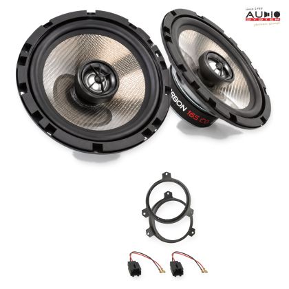 Pachet difuzoare Citroen C1 (2G) 2014-2021 Audio System CARBON coaxiale dedicate uși spate