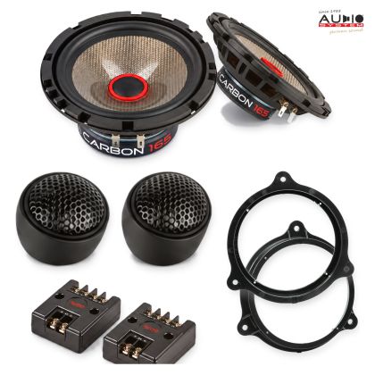 Pachet difuzoare Dacia Dacis Sandero Stepway (SD) 2013-2020 Audio System CARBON componente dedicate uși față