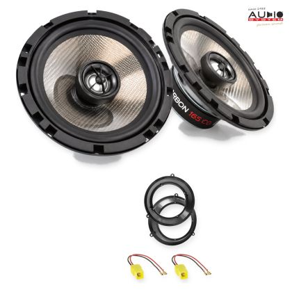 Pachet difuzoare Fiat Panda (169) 2003-2012 Audio System CARBON coaxiale dedicate uși spate