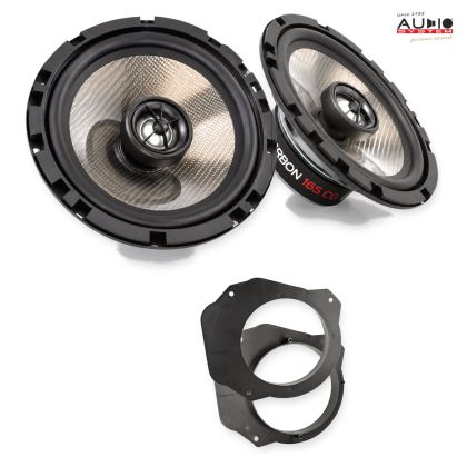 Pachet difuzoare Fiat Scudo 2007-2016 Audio System CARBON coaxiale dedicate uși spate
