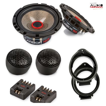 Pachet difuzoare Hummer H3 2008-2010 Audio System CARBON componente dedicate uși față
