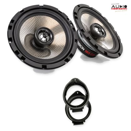 Pachet difuzoare Hummer H3 2008-2010 Audio System CARBON coaxiale dedicate uși spate