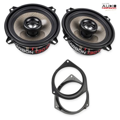 Pachet difuzoare Opel Combo (Combo-D) 2012-2018 Audio System CARBON coaxiale dedicate uși spate