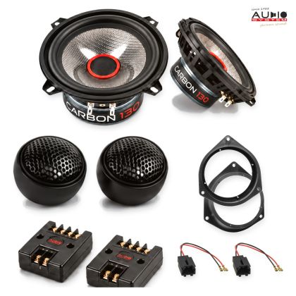 Pachet difuzoare Peugeot Bipper (225L/A) 2008-2015 Audio System CARBON componente dedicate uși față