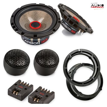 Pachet difuzoare VW Passat CC (3C/35) 2008-2011 Audio System CARBON componente dedicate uși față