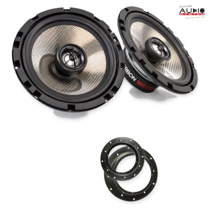 Pachet difuzoare VW Touareg I (7L) 2002-2010 Audio System CARBON coaxiale dedicate uși spate