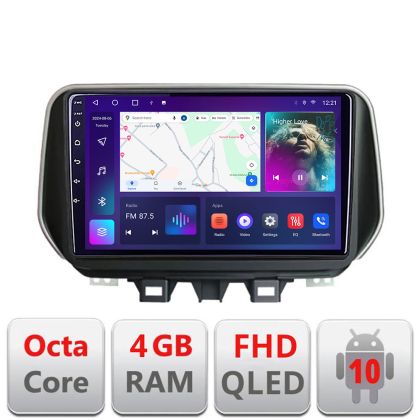 Navigatie Hyundai Tucson 2019 B-1135 Android Ecran QLED octa core 4+64 carplay android auto KIT-1135+EDT-E309V3