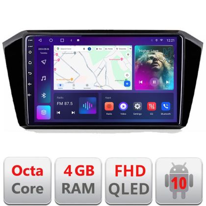 Navigatie VW Passat 2015- B-518 Android Ecran QLED octa core 4+64 carplay android auto KIT-518+EDT-E310V3