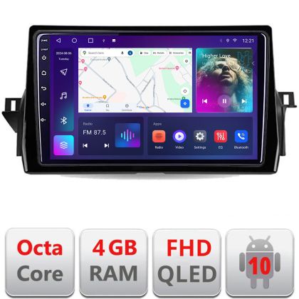 Navigatie Toyota Camry 2021- B-camry2021 Android Ecran QLED octa core 4+64 carplay android auto kit-camry2021+EDT-E310V3