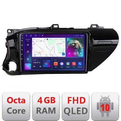 Navigatie Toyota Hilux 2016- B-TY59 Android Ecran QLED octa core 4+64 carplay android auto KIT-TY59+EDT-E310V3