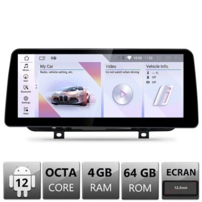 Navigatie BMW Seria 2 F22 F45 2012-2015 EVO Android ecran 10.25" 4+64 4G BT