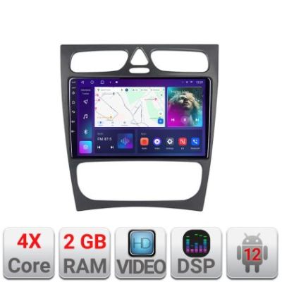 Navigatie Mercedes C W203 2001-2007 A-clk  2+32 GB Android Waze USB Navigatie Internet Youtube Radio