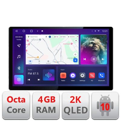 Navigatie dedicata Volvo XC90 N-173 Edonav ecran 13" 2K 4+32 Android Waze USB Navigatie 4G 360 Toslink Youtube Radio KIT-173 si E
