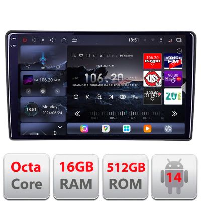 Navigatie Renault Traffic Opel Vivaro Nissan Primastar Qled 2K Octa Core 12+256GB LTE 4G DSP Wifi 5Ghz android auto carplay radio gps internet kit-traffic2+EDT-E809-2K