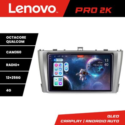 Navigatie Toyota Avensis 2009-2015 Lenovo Kit-TY12 8 core QLED 2K 12+256 360 Android Waze USB Navigatie Internet Youtube Radio