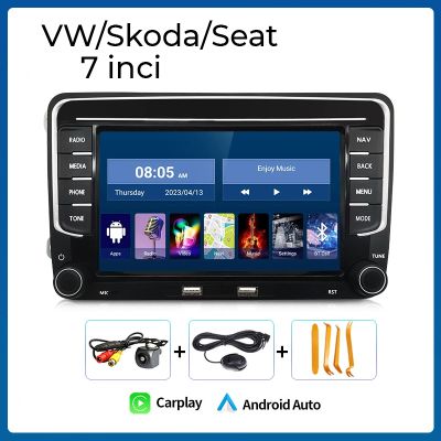 Navigație Volkswagen Seat Skoda Golf Caddy Passat B6 B7 Polo, 7 inci, 2003 - 2017