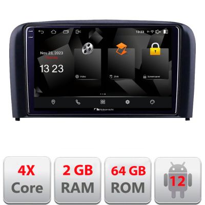 Navigatie Volvo S80 2004-2006 5230-S80 Android Ecran 720P Quad Core 2+64 carplay android auto