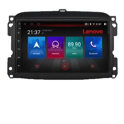 Navigatie Fiat 500 2015-2021 Octa Core Android Radio Bluetooth GPS WIFI/4G DSP 2K 8+128GB 360 Toslink