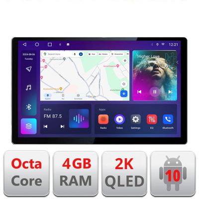 Navigatie dedicata Kia Carens 2013-2018 N-2023 Edonav ecran 13" 2K 4+32 Android Waze USB Navigatie 4G 360 Toslink Youtube Radi