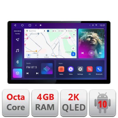 Navigatie dedicata Toyota Corolla N-063 Edonav ecran 13" 2K 4+32 Android Waze USB Navigatie 4G 360 Toslink Youtube Radio KIT-0
