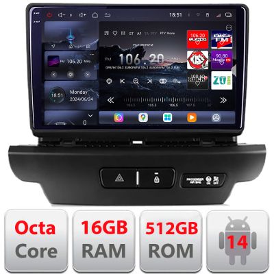 Navigatie Kia Ceed 2018-2020 Android radio gps internet 8 core QLED 2K 12+256GB 360 Edotec