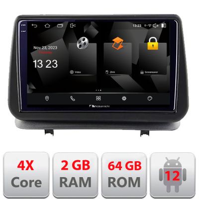 Navigatie Renault Clio 3 2005-2013 5230-Clio3 Android Ecran 720P Quad Core 2+64 carplay android auto