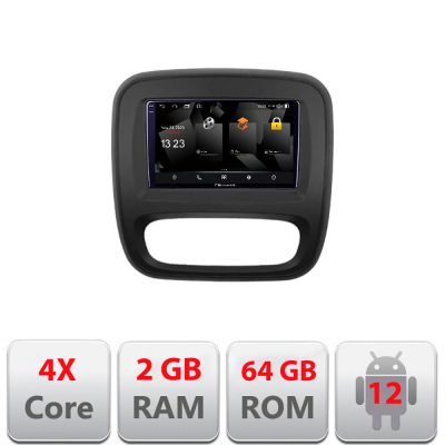 Navigatie Renault Trafic 2014-2017 5230-rt09 Android Ecran 720P Quad Core 2+64 carplay android auto v1