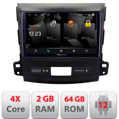 Navigatie Mitsubishi Outlander 2010 5230-056 Android Ecran 720P Quad Core 2+64 carplay android auto v2