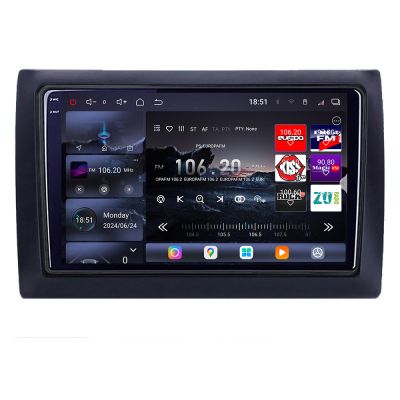 Navigatie Fiat Stilo Edotec Kit-STILO 8 core QLED 2K 12+256GB 360 Android Waze USB Navigatie Internet Youtube Radio