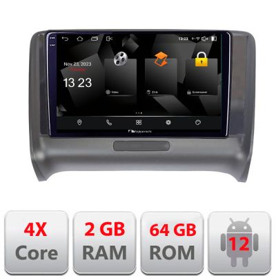Navigatie Audi TT 2004-2011 Quad Core 5230-078 Android Ecran 720P Quad Core 2+64 carplay android auto