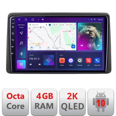 Navigatie Opel Movano Renault Master 2020- Android Octa Core Ecran 2K QLED GPS 4G 4+32GB 360 kit-master+EDT-E410-2K v2