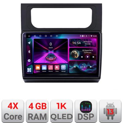 Navigatie VW Touran 2010-2016 A-touran3  4+64 InCell Display 1K Android Waze USB Navigatie Internet Youtube Radio