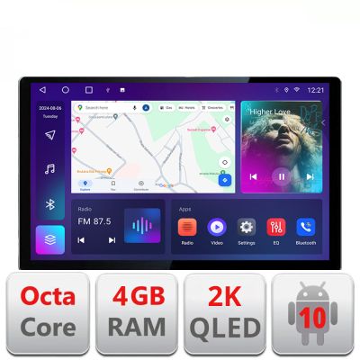 Navigatie dedicata Seat Ateca Edonav ecran 13" 2K 4+32 Android Waze USB Navigatie 4G 360 Toslink Youtube Radio KIT-ateca si EDT-E