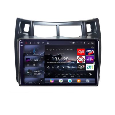 Navigatie Toyota Yaris 2008-2011 Edotec Kit-YARIS08 8 core QLED 2K 12+256GB 360 Android Waze USB Navigatie Internet Youtube Radio Edotec