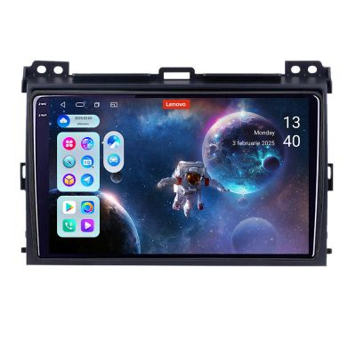 Navigatie Toyota Prado 2007- Lenovo Kit-456 8 core QLED 2K 12+256 360 Android Waze USB Navigatie Internet Youtube Radio